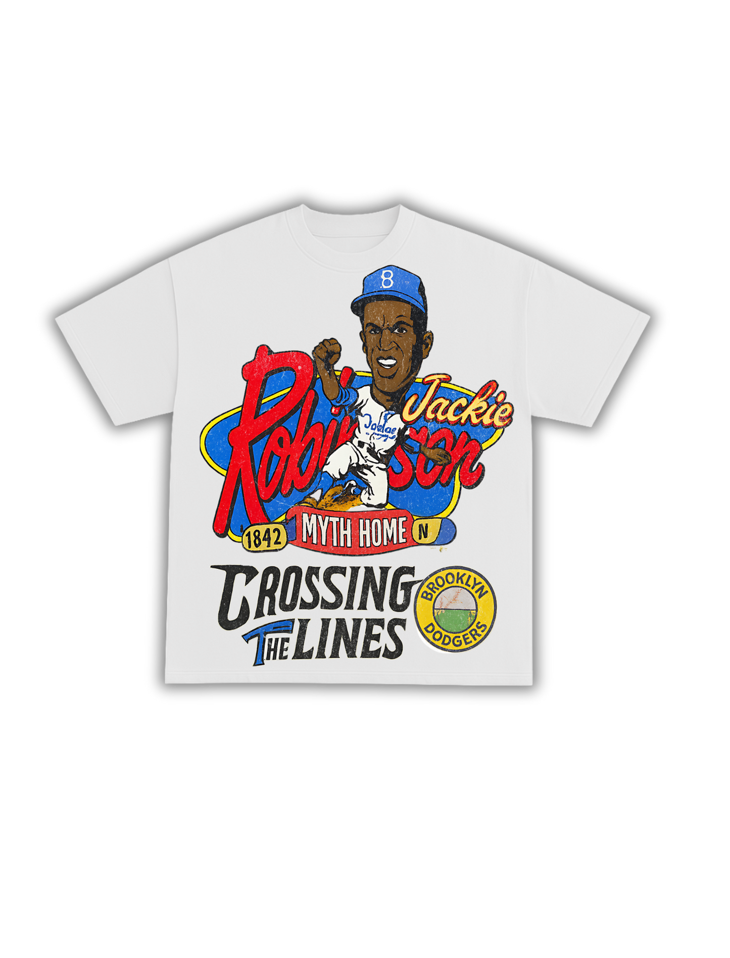Vintage Graphic Jackie Robinson Sketch Tee