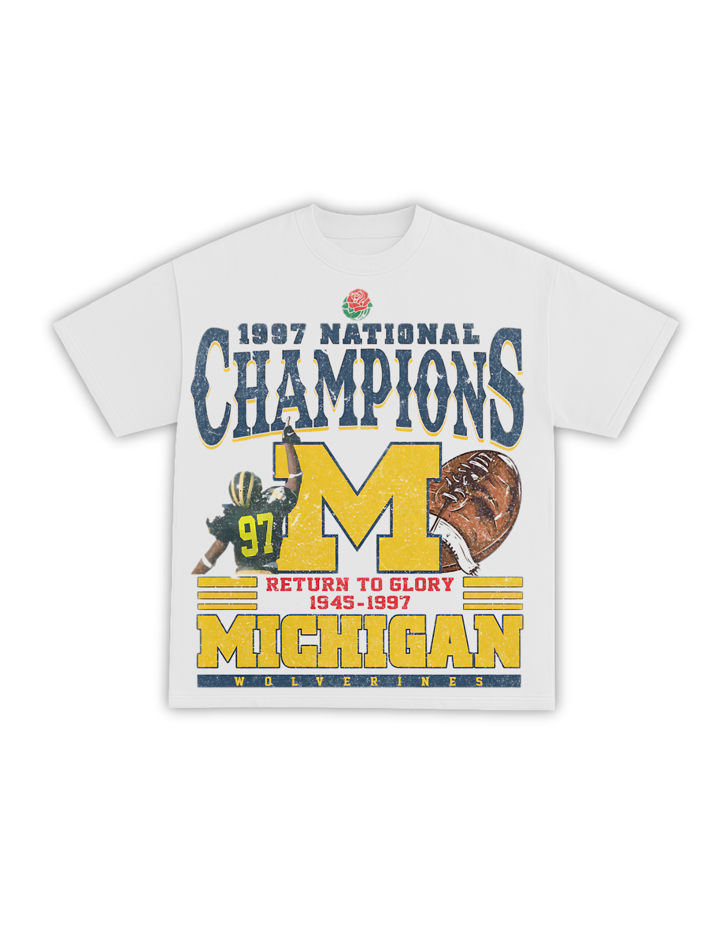 1997 MICHIGAN WOLVERINES NATIONAL CHAMPIONS TEE