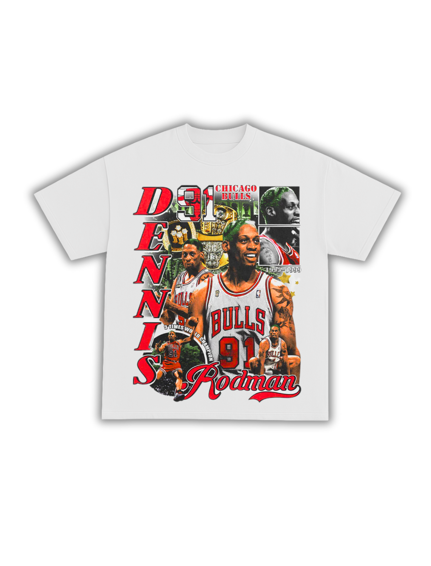 DENNIS RODMAN 3X CHAMPION TEE