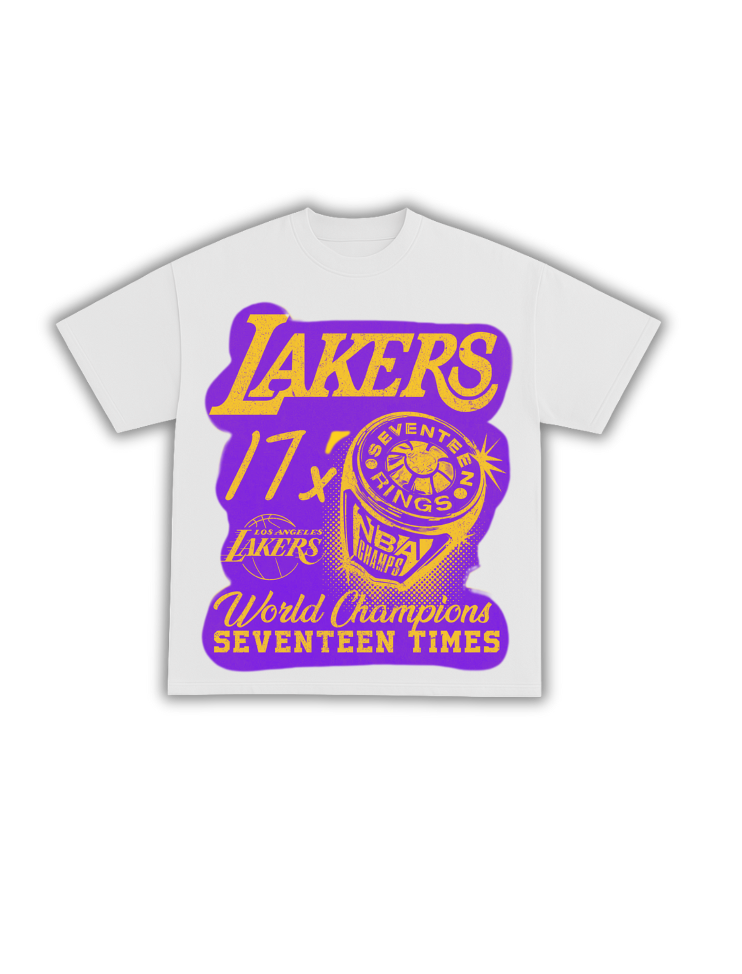 VINTAGE LAKERS 17X CHAMPIONS TEE