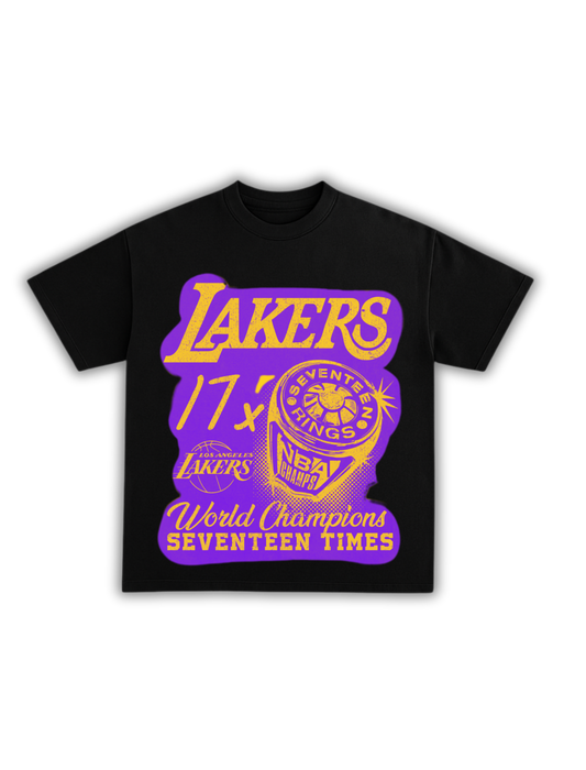 VINTAGE LAKERS 17X CHAMPIONS TEE