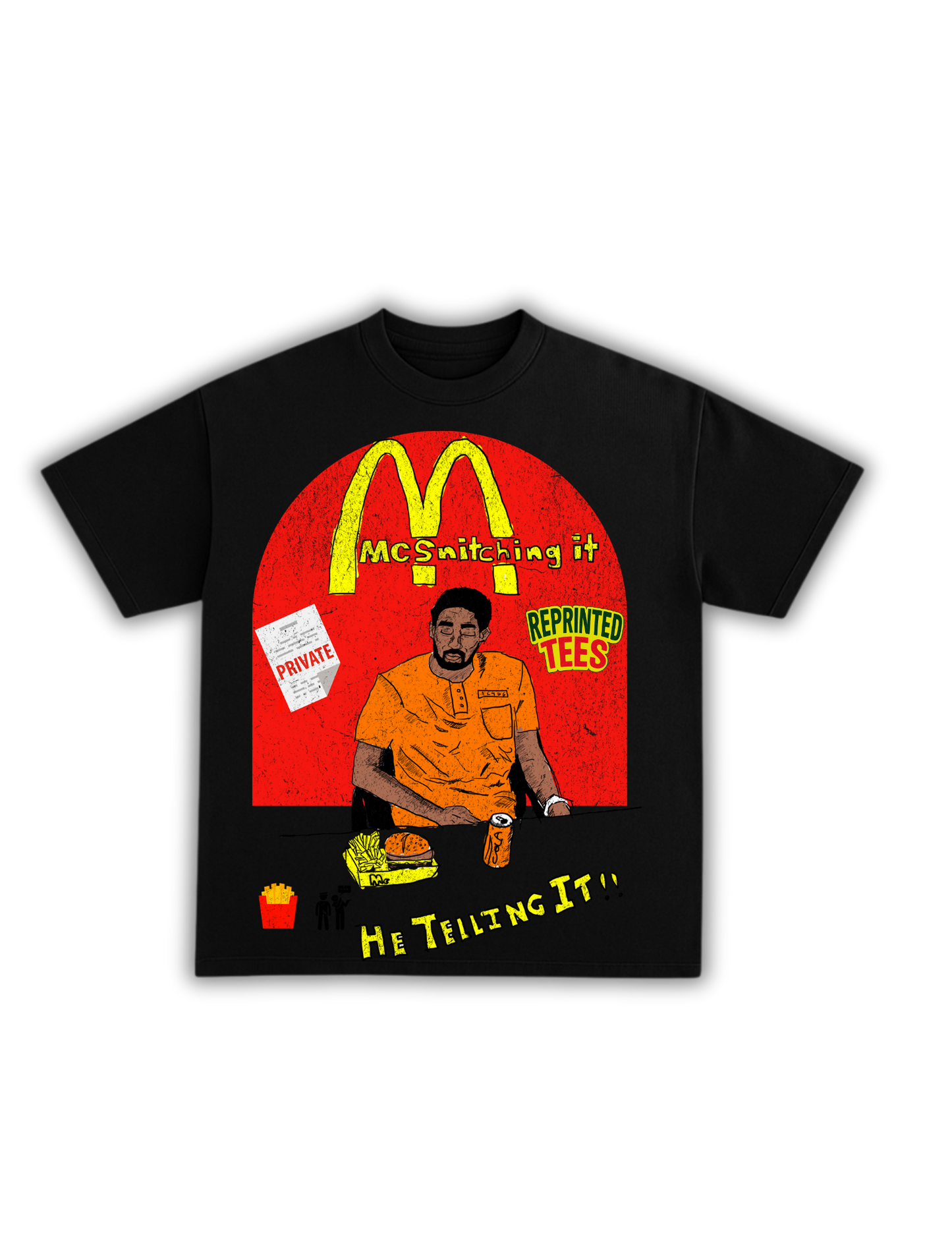McSnitching Tee by Reprinted Tees