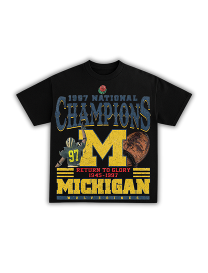 1997 MICHIGAN WOLVERINES NATIONAL CHAMPIONS TEE